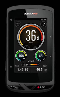 XPLOVA X5 - Review of a high-end cycling Computer from Acer